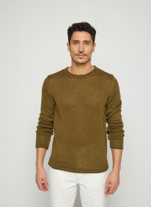 Leinenpullover mit Rundhalsausschnitt - Rudy