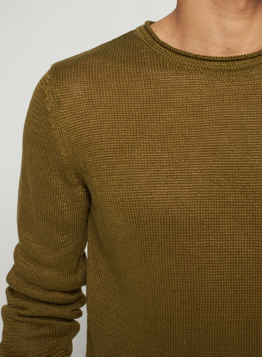 Leinenpullover mit Rundhalsausschnitt - Rudy