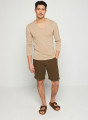 T-Shirt mit tunesischem Kragen aus Slub-Leinen - Blayne