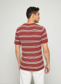 Gestreiftes T-Shirt aus Slub-Leinen - Remi