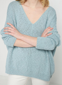 Lockerer Pullover aus Baumwolle und Leinen - Thalie