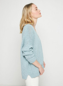 Lockerer Pullover aus Baumwolle und Leinen - Thalie
