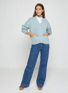 Strickjacke aus Baumwolle und Leinen - Thais