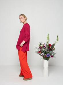 Oversize-Pullover mit V-Ausschnitt aus Corallo - Telma