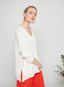 Oversize-Pullover mit V-Ausschnitt aus Corallo - Telma