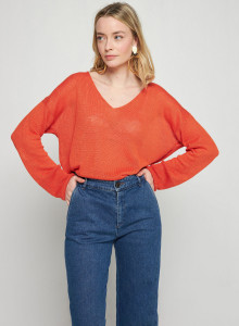Leichter Pullover aus 100 % Leinen - Thiphaine