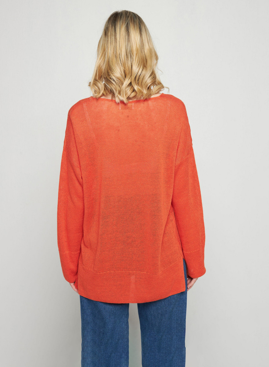 Leichter Pullover aus 100 % Leinen - Thiphaine
