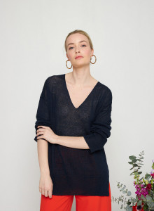 Leichter Pullover aus 100 % Leinen - Thiphaine