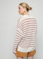 Pullover aus Leinen mit Polokragen - Tiara