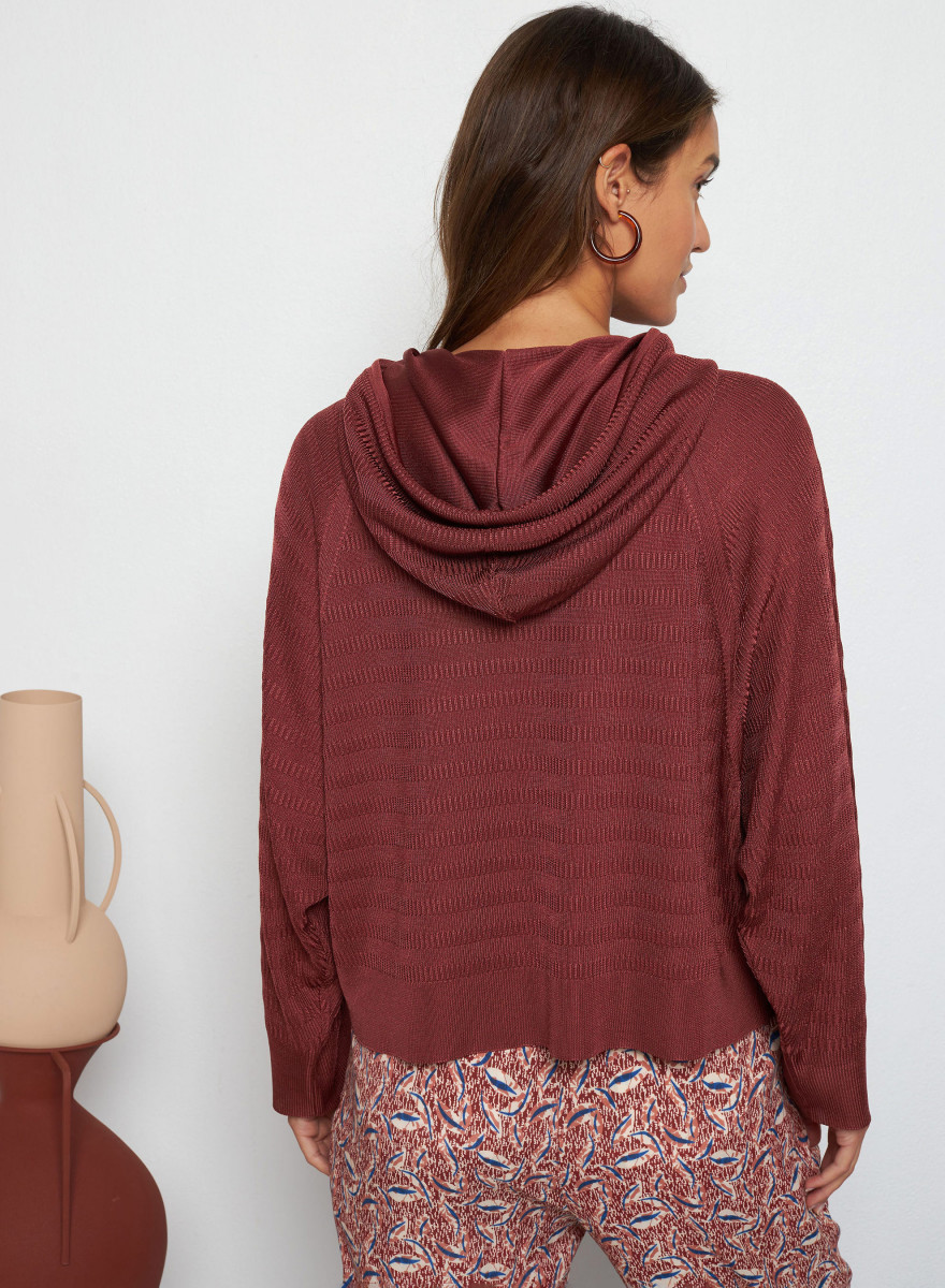 Hoodie mit Kapuze aus Fil Lumiere - Sylla
