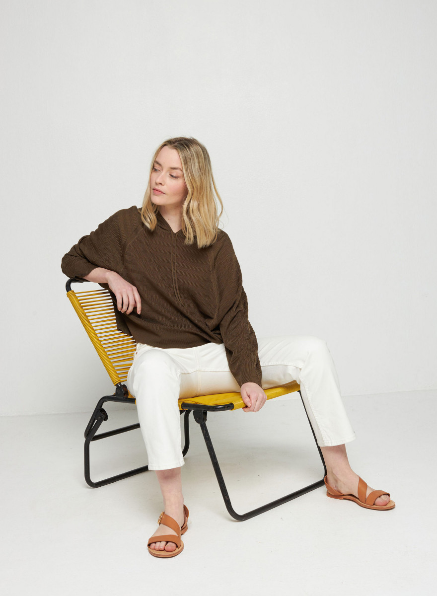 Hoodie mit Kapuze aus Fil Lumiere - Sylla