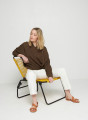 Hoodie mit Kapuze aus Fil Lumiere - Sylla