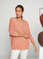 T-Shirt aus Flammgarn-Leinen mit Knopfleiste hinten - Tally