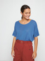 T-Shirt aus Flammgarn-Leinen mit Knopfleiste hinten - Tally