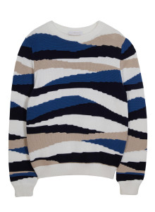 Pullover mit bunten Streifen aus Bio-Baumwolle - Recife