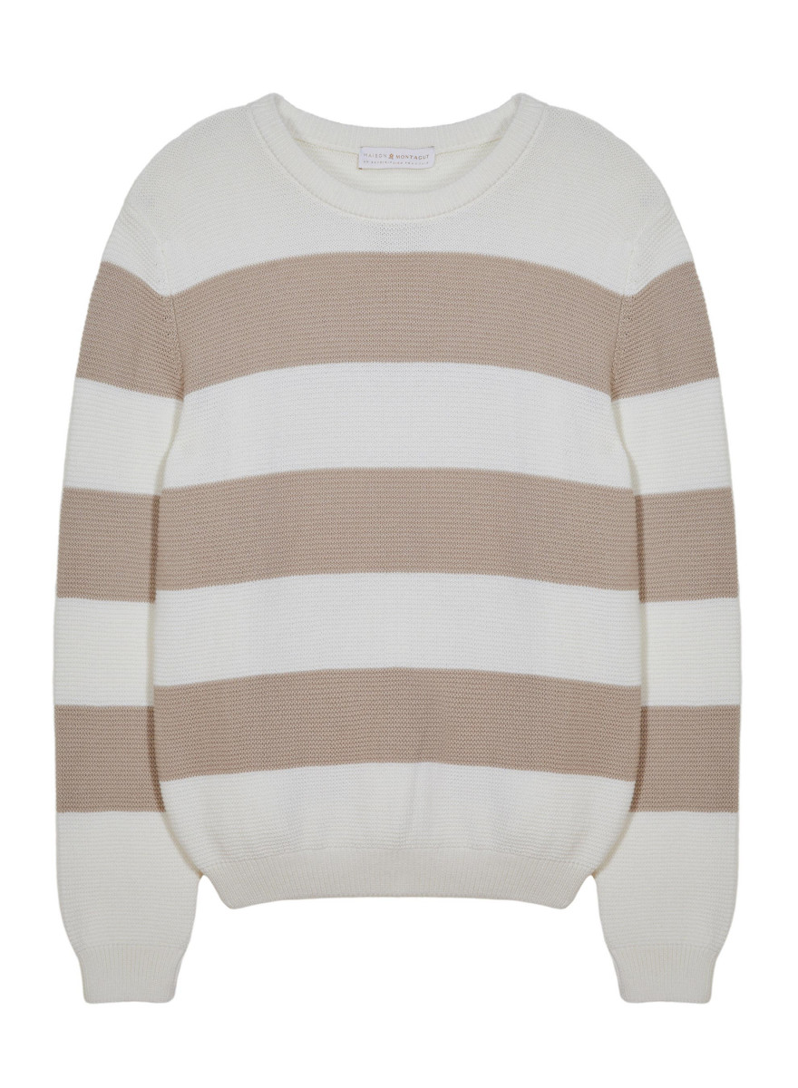 Pullover mit großen Streifen aus Baumwolle - Rivage