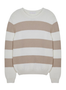 Pullover mit großen Streifen aus Bio-Baumwolle - Rivage
