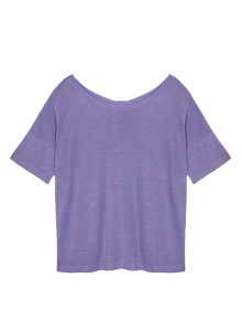 T-Shirt aus Flammgarn-Leinen mit Knopfleiste hinten - Tally