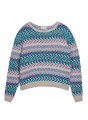 Mehrfarbiger Pullover aus Baumwolle und Leinen - Thadji