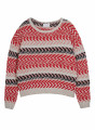 Mehrfarbiger Pullover aus Baumwolle und Leinen - Thadji