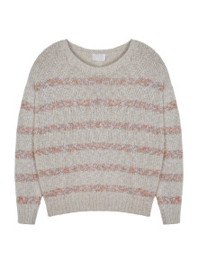 Gestreifter Pullover aus Baumwolle und Leinen - Thildie