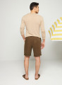 T-Shirt mit tunesischem Kragen aus Slub-Leinen - Blayne