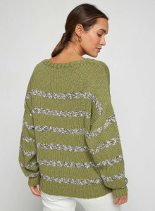Gestreifter Pullover aus Baumwolle und Leinen - Thildie