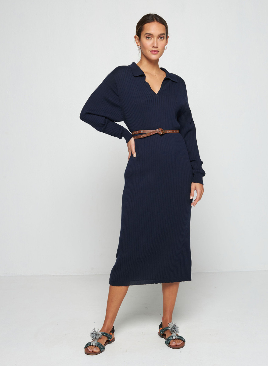 Langes Kleid aus Bio-Baumwolle - Sibylle