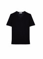 T-Shirt aus Slub-Leinen mit V-Ausschnitt - Reuben