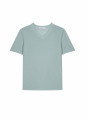 T-Shirt aus Slub-Leinen mit V-Ausschnitt - Reuben