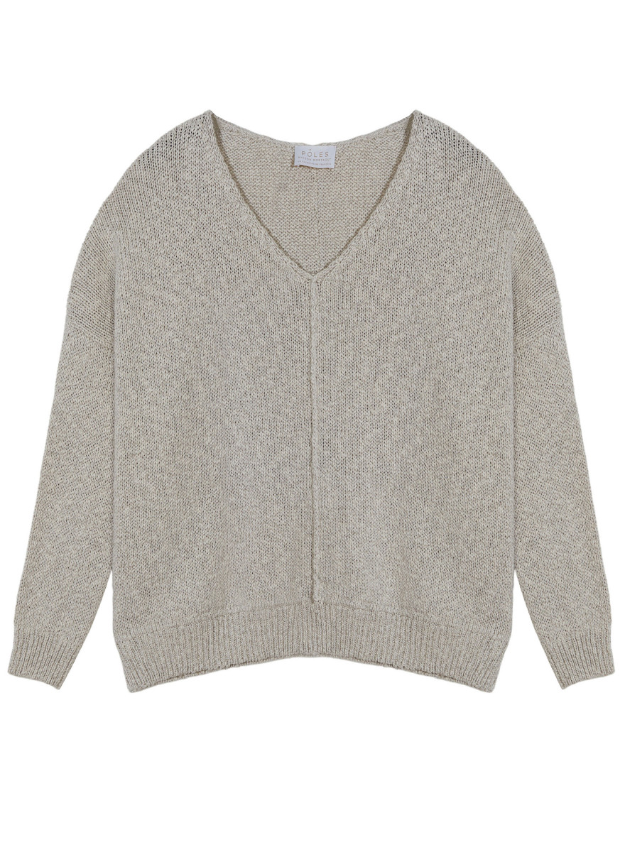 Lockerer Pullover aus Baumwolle und Leinen - Nathalie