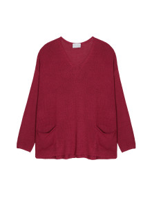 Oversize-Pullover mit V-Ausschnitt aus Corallo - Telma