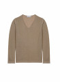 T-Shirt mit tunesischem Kragen aus Slub-Leinen - Blayne