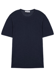 Rundhals-T-Shirt aus Flammgarn-Leinen - Renaud