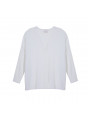 T-Shirt aus Flammgarn-Leinen mit Knopfleiste hinten - Tally