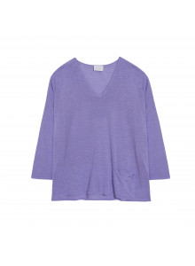 Weites T-Shirt aus geflammtem Leinen - Balou