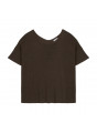 T-Shirt aus Flammgarn-Leinen mit Knopfleiste hinten - Tally