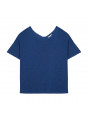 T-Shirt aus Flammgarn-Leinen mit Knopfleiste hinten - Tally