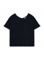 T-Shirt aus Flammgarn-Leinen mit Knopfleiste hinten - Tally
