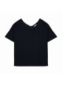 T-Shirt aus Flammgarn-Leinen mit Knopfleiste hinten - Tally