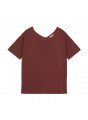 T-Shirt aus Flammgarn-Leinen mit Knopfleiste hinten - Tally