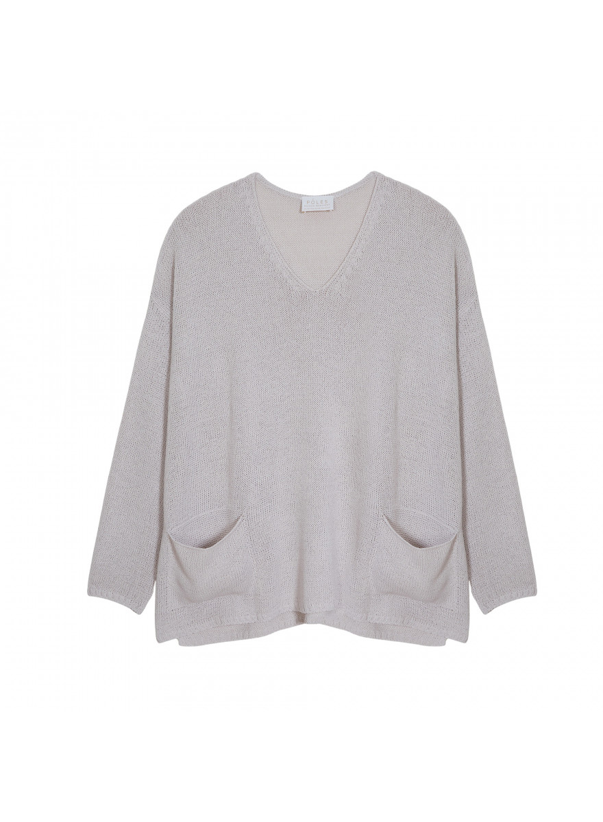 Oversize-Pullover mit V-Ausschnitt aus Corallo - Telma