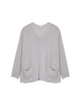 Oversize-Pullover mit V-Ausschnitt aus Corallo - Telma