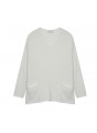 Oversize-Pullover mit V-Ausschnitt aus Corallo - Telma