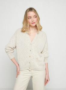 Strickjacke aus Baumwolle und Leinen - Thais
