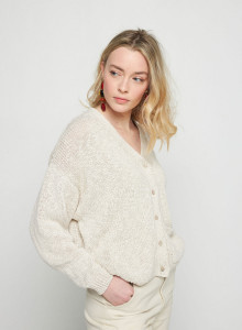 Strickjacke aus Baumwolle und Leinen - Thais