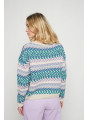 Mehrfarbiger Pullover aus Baumwolle und Leinen - Thadji