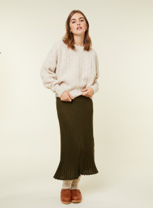 Locker sitzender Mohair-Fancy-Strickpullover - Gassia