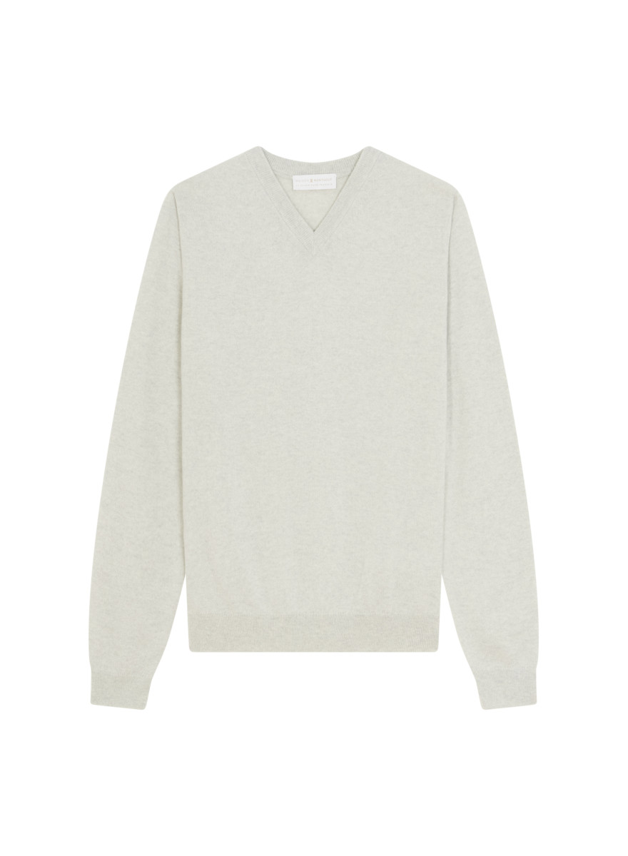 Kaschmirpullover mit V-Ausschnitt - Evann