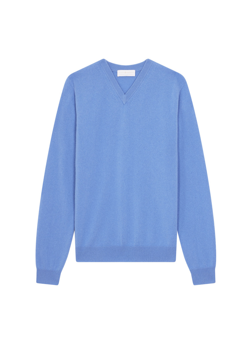 Kaschmirpullover mit V-Ausschnitt - Evann